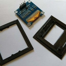 oled display einbaurahmen electronics 3d print model - Mito3D