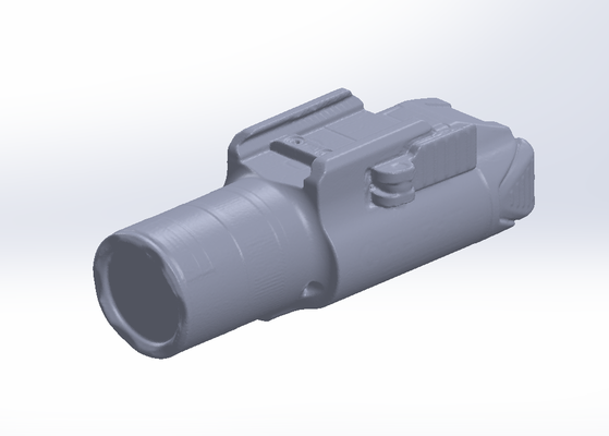 olight baldr pro r - real size 3d scan shooting holster light guns 3dscan 3d print model - Mito3D