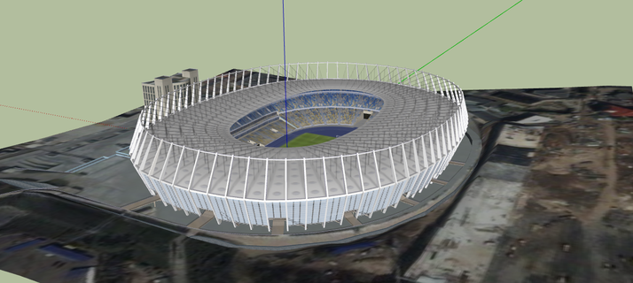 olimpiyskiy national sports complex 3d print model - Mito3D