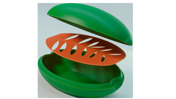 zeytin sabun tabak seyahat banyo konteyner Kutu 3d print model - Mito3D