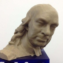 oliver cromwell bust people 3d print model - Mito3D