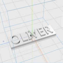 Oliver letras nombre masculino 3d regalo 3d print model - Mito3D
