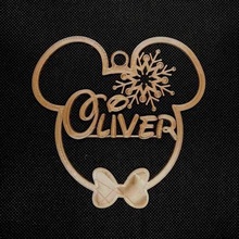 Oliver Mickey ornamento Navidad esfera disney zona personalizado 3d print model - Mito3D