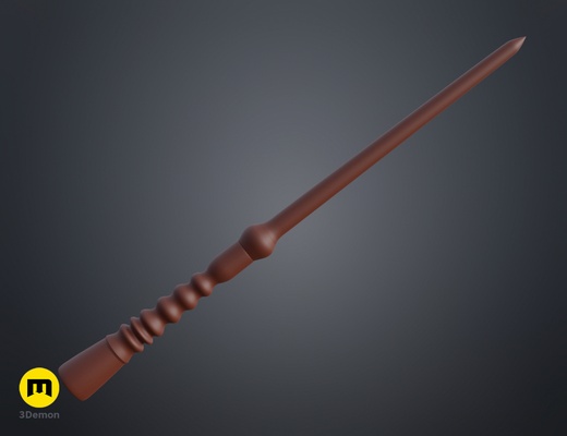 oliver wood wand - harry potter magic fantazy hogwarts cosplay magician wizard book movie 3d print model - Mito3D