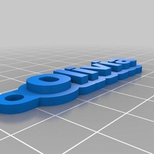 Olivia takı özelleştirilmiş anahtarlık 3d print model - Mito3D