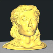 olivia buste art le torse fille 3d print model - Mito3D