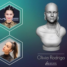 Olivia rodrigo büst 3d Yazdır model 3d print model - Mito3D