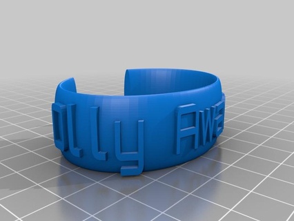 olly customized bracelets 3d print model - Mito3D