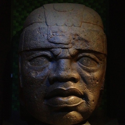 olmec colossal head art amnh ancient captured face scan sculpture scans replicas 3D print model - Mito3D