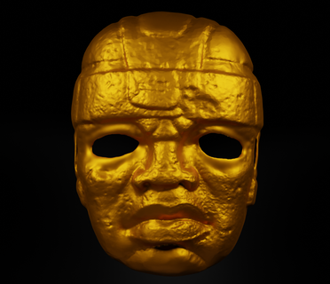olmec Cosplay Gesicht Maske 3d drucken Modell aztekisch Maya Inka mythologisch stl Architektur dante Wolkenkratzer Inferno download Helm Stadt 3d print model - Mito3D