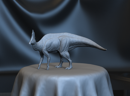 Olorotitan Dinozor Sanat jurassicparck doğa hayvan paleontoloji Paleoart Jurassic tarih öncesi sürüngen nesli tükenmiş yaratık hayvanlar otobur 3dprint minyatürler figürinler 3d print model - Mito3D
