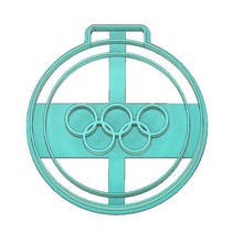 olympic games cookie cutter medal sports fondant tool 3d print model - Mito3D
