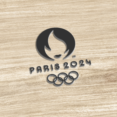 olimpico giochi logo parigi 2024 arte 3d print model - Mito3D