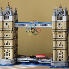 olympique lego anneaux de l'architecture 2012 pont logo londres les jeux olympiques tour bâtiments des structures 3d print model - Mito3D
