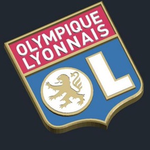 l'olympique lyonnais logo vari 3d print model - Mito3D
