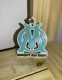 olympique marseille coat arms soccer france world fifa 3d print model - Mito3D