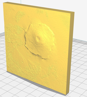 olympus mons education science physics astronomy 3d print model - Mito3D