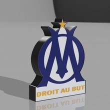 om lamp olympique marseille fun soccer led 3d print model - Mito3D