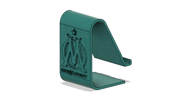 om teléfono soporte puerta estante marsella olímpico logo fútbol 3d print model - Mito3D