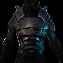 omega fortnite en el pecho de la armadura juego cosplay battle royale piel sci fi 3d print model - Mito3D