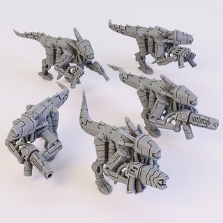 omega hunter drone greater good greater good space communist 2pi xenos drone infantry assault gaunt  3d print model - Mito3D