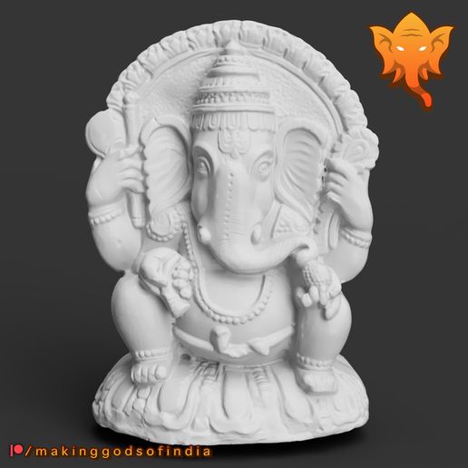 omkara ganesha - form om 3D print model - Mito3D
