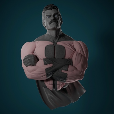 omni man invencível arte admirador colecionável juguete 3d print model - Mito3D