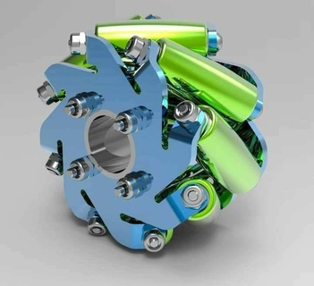 omni wheel omni wheel omniwheel wheel multidirectional  3d print model - Mito3D