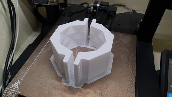 oncrete casting mold model home deco flower pot vase 3d print model - Mito3D