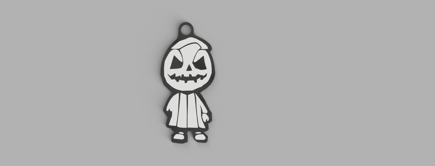 one handed Skelly porte clés squelette Halloween amusement gadget accessoire 3D print model - Mito3D