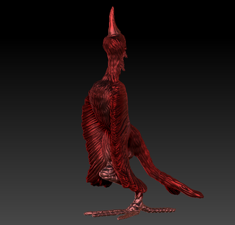 one-legged bird 3d print model - Mito3D