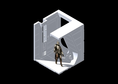 12 sw mando imperial laboratorio habitación 01 estrella guerras diorama arquitectura mandaloriano acción figura 3d print model - Mito3D