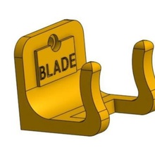 one blade razor holder home support 3d print model - Mito3D