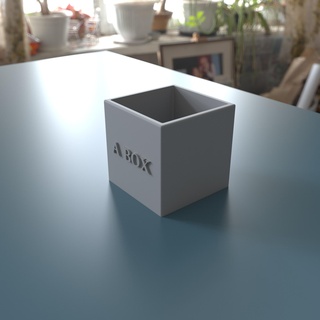 Kutu Kutu basit araç ev Sanat görsel depolama kalem 3d print model - Mito3D
