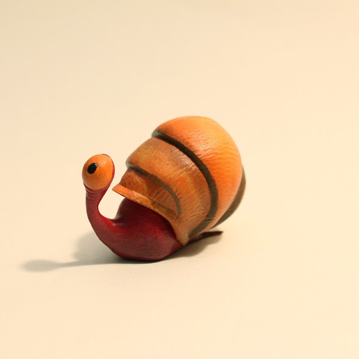 one eyed snail art sculpture creature 3D print model - Mito3D