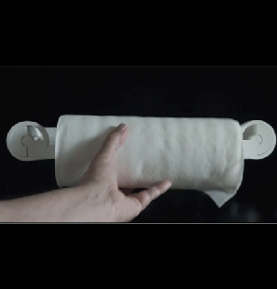one hand paper towel holder wall mount papertowel dispenser 3d print model - Mito3D