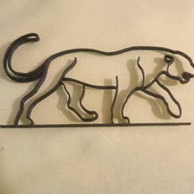 one line panther art single 3d print model - Mito3D