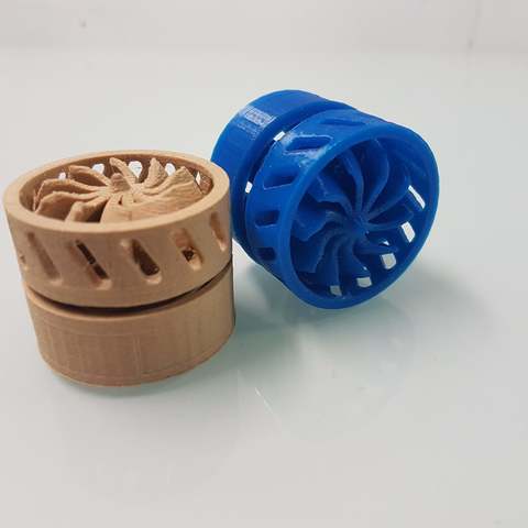 one part fan turbine gearing game toy funny thing fidget fancy 3D print model - Mito3D