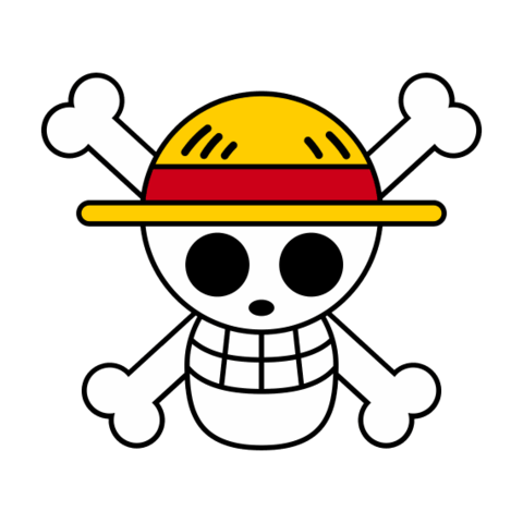 one piece - jolly roger mugiwaras straw hat art anime lufy shading One 3D print model - Mito3D