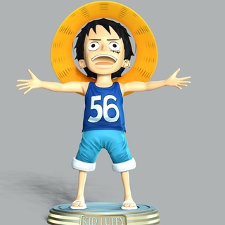 one piece - kid luffy fanart onepiece anime manga 3dprint 3dprinting figure statue cartoon comic art animal gamecharacter characterdesign 3d print model - Mito3D