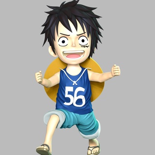 one piece - kid luffy Art cute young onepiece anime manga 3dprint 3dprinting animal gamecharacter boy 3d print model - Mito3D