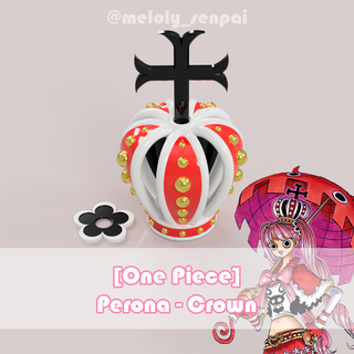 one piece - perona crown cosplay prop headpiece anime manga props weapon meloly 3d print model - Mito3D
