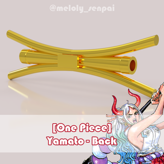 one piece - yamato back cosplay prop cosplay yamato one piece back accesories wano anime manga props weapon meloly  3d print model - Mito3D