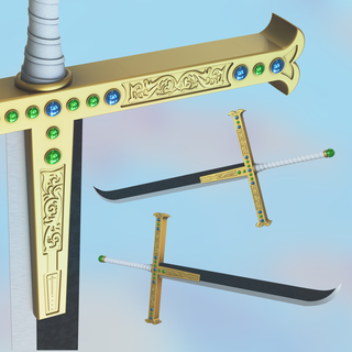 Stück Dracule mihawk Schwert yoru Hawkeyes 3d print model - Mito3D