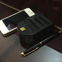 ein Stück flexible, magnetische Geldbörse gadget Beutel wallet Schlüssel Münze 3d print model - Mito3D