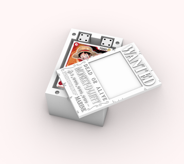 inspiré luffy voulait affiche commerce carte plate forme boîte dé pirates cartes tcg Jeu pirate prime Cas gaine singe 3d print model - Mito3D