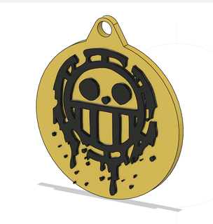 one piece law keychain 3d print model - Mito3D