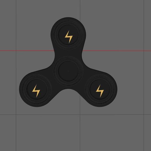 one piece lightning fidget spinner game easy fun cool toys 3D print model - Mito3D