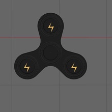 one piece lightning fidget spinner game easy fun cool toys 3d print model - Mito3D