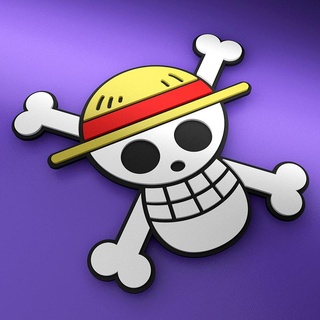 pezzo logo cranio Rufy pirati 3d print model - Mito3D